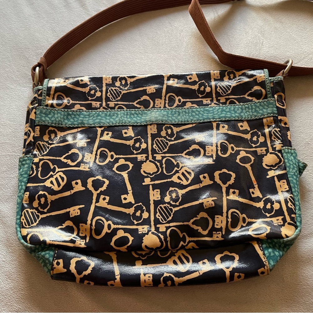 Fossil Keyper Blue Multicolored Key Printed Canva… - image 2